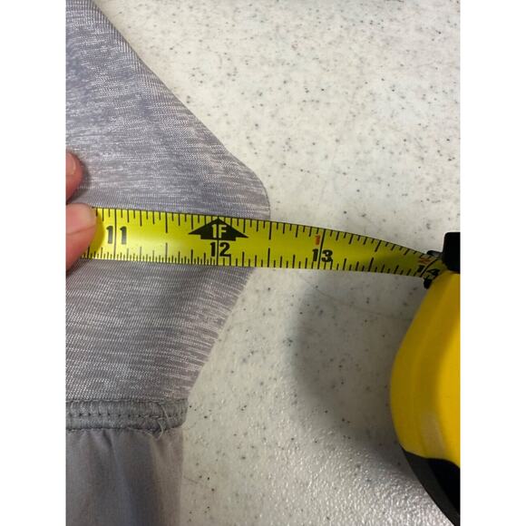 Lululemon Venus Racerback Tank size 4 Built in Bra Beige Layered Athletic D38 - Picture 6 of 7